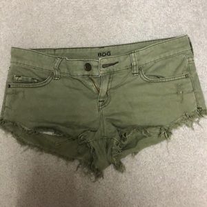 Low rise dolphin shorts from BDG